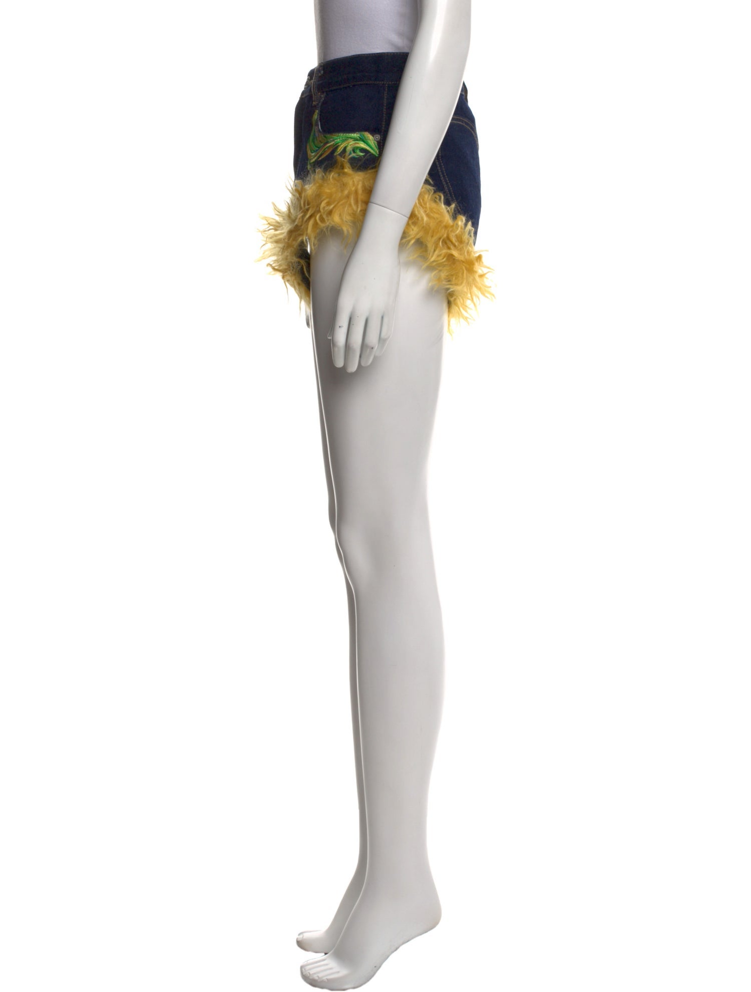 Area Printed Mini Shorts