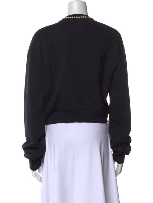 Area V-Neck Long Sleeve Crop Top