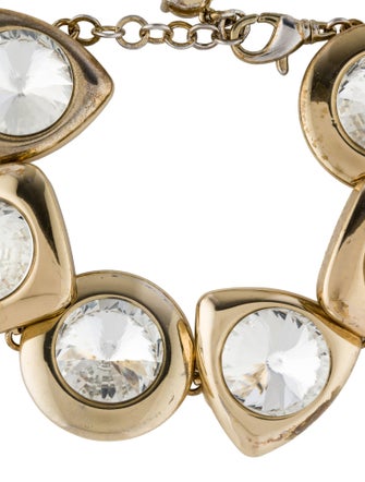 Area Crystal Drop Link Bracelet