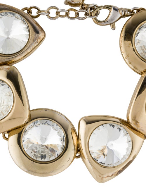 Area Crystal Drop Link Bracelet