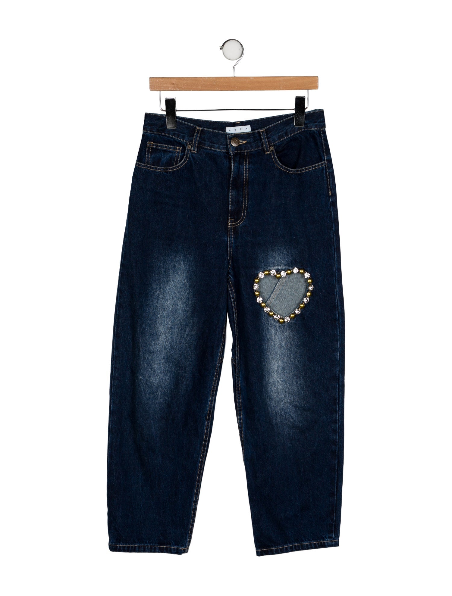 Area High-Rise Straight Leg Jeans