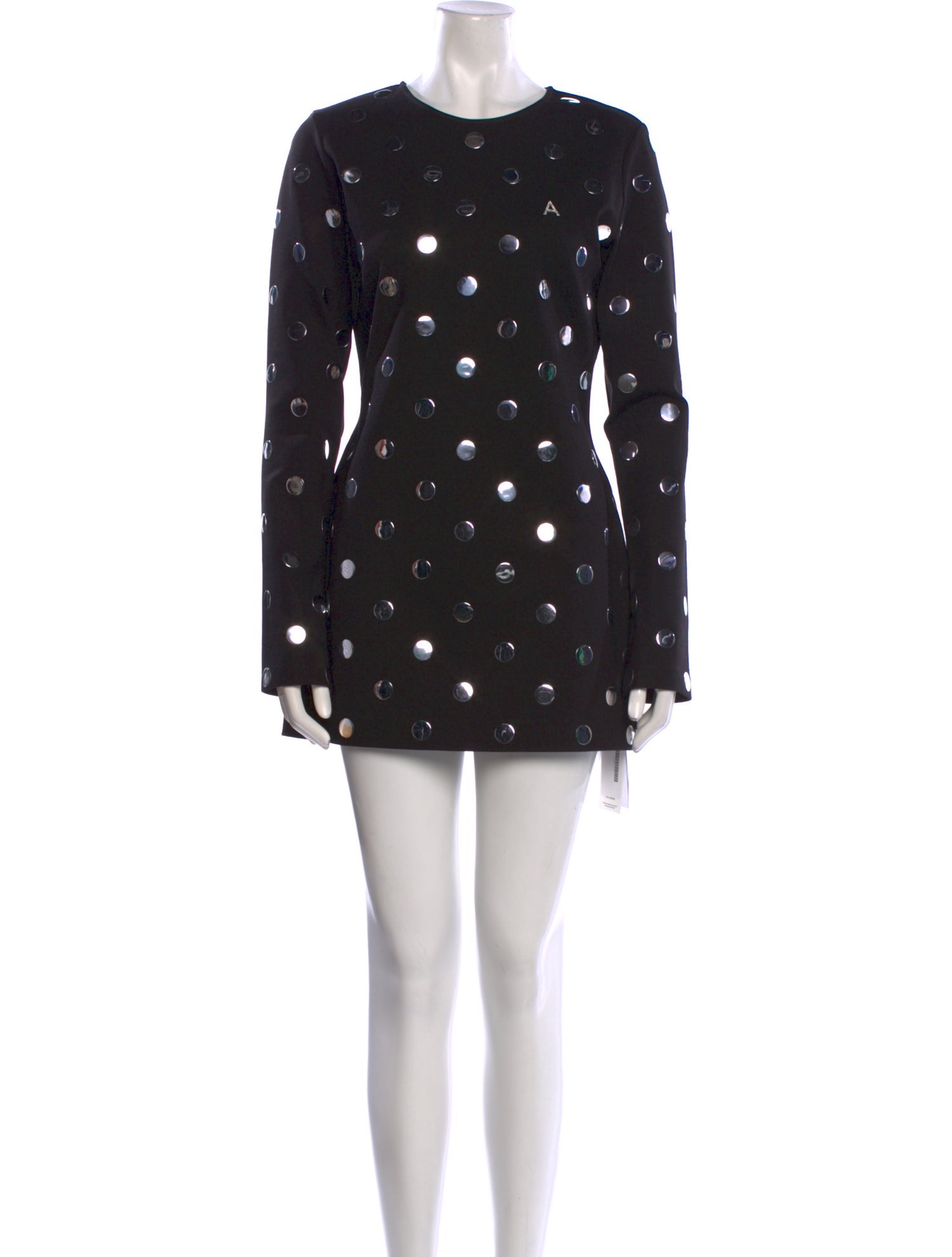Area Polka Dot Print Mini Dress w/ Tags