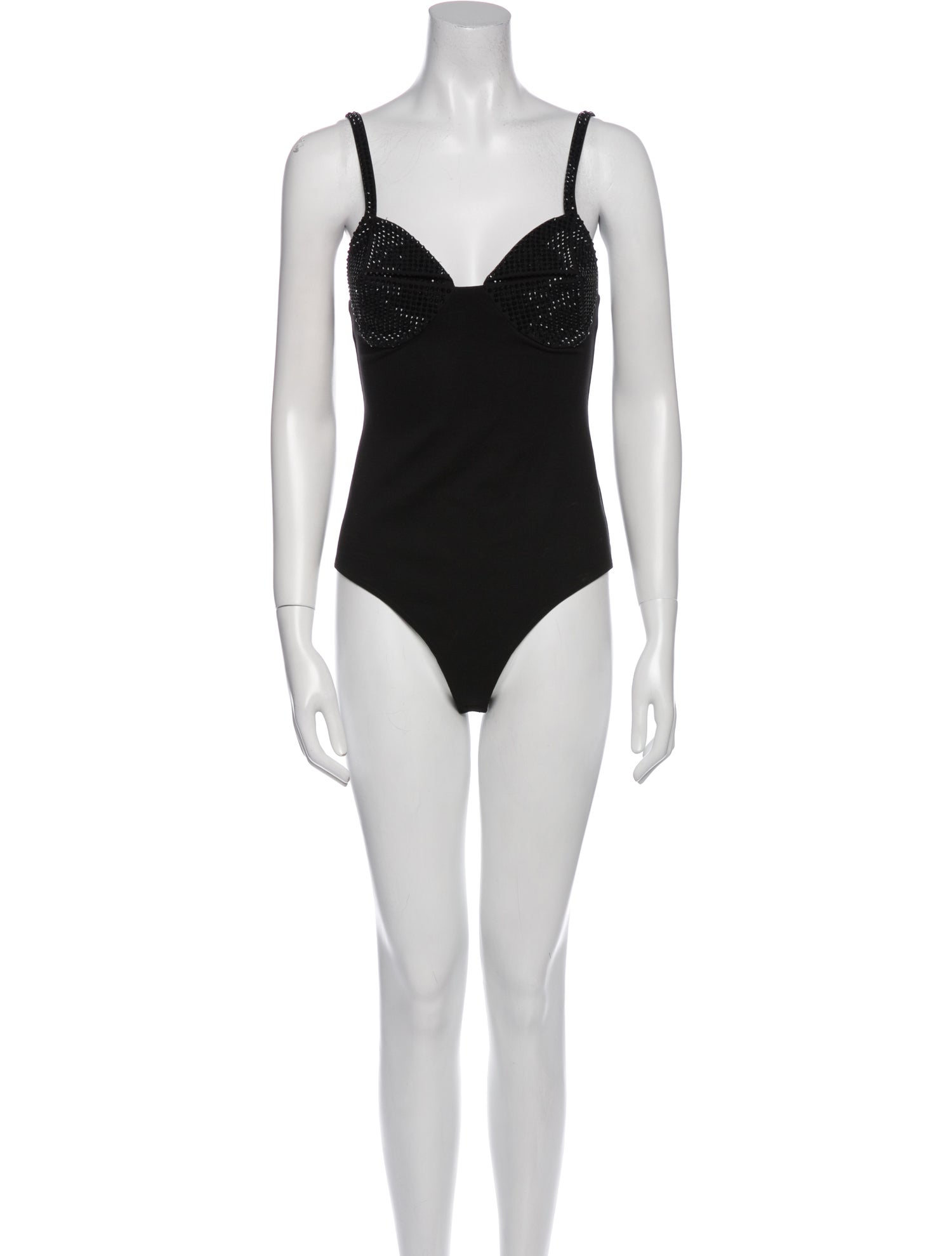 Area V-Neck Sleeveless Bodysuit