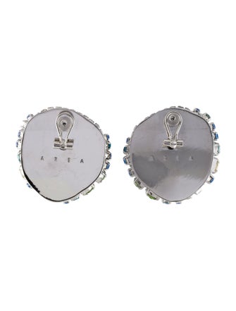Area crystal-embellished stud earrings