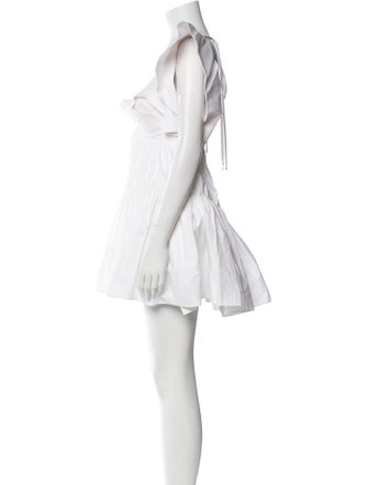 Area Square Neckline Mini Dress