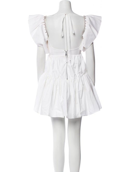 Area Square Neckline Mini Dress