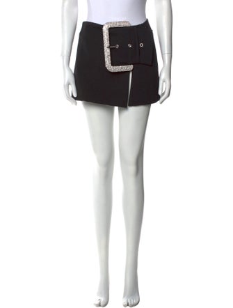 Area Virgin Wool Mini Skirt