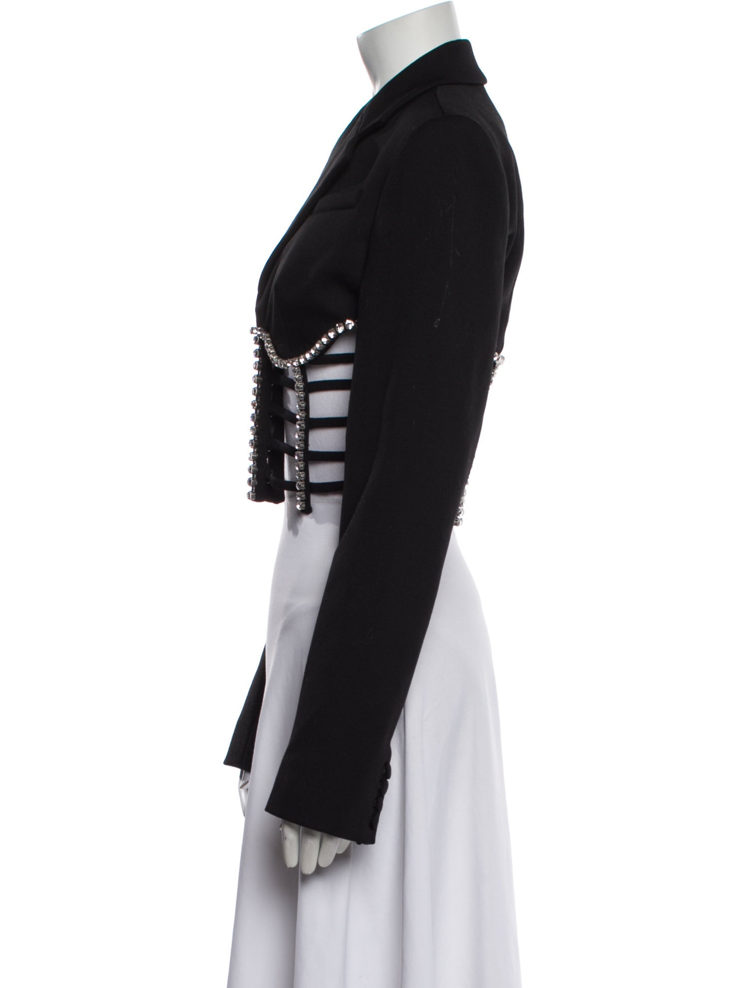 Area Virgin Wool Striped Blazer