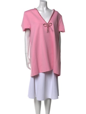 Area V-Neck Mini Dress