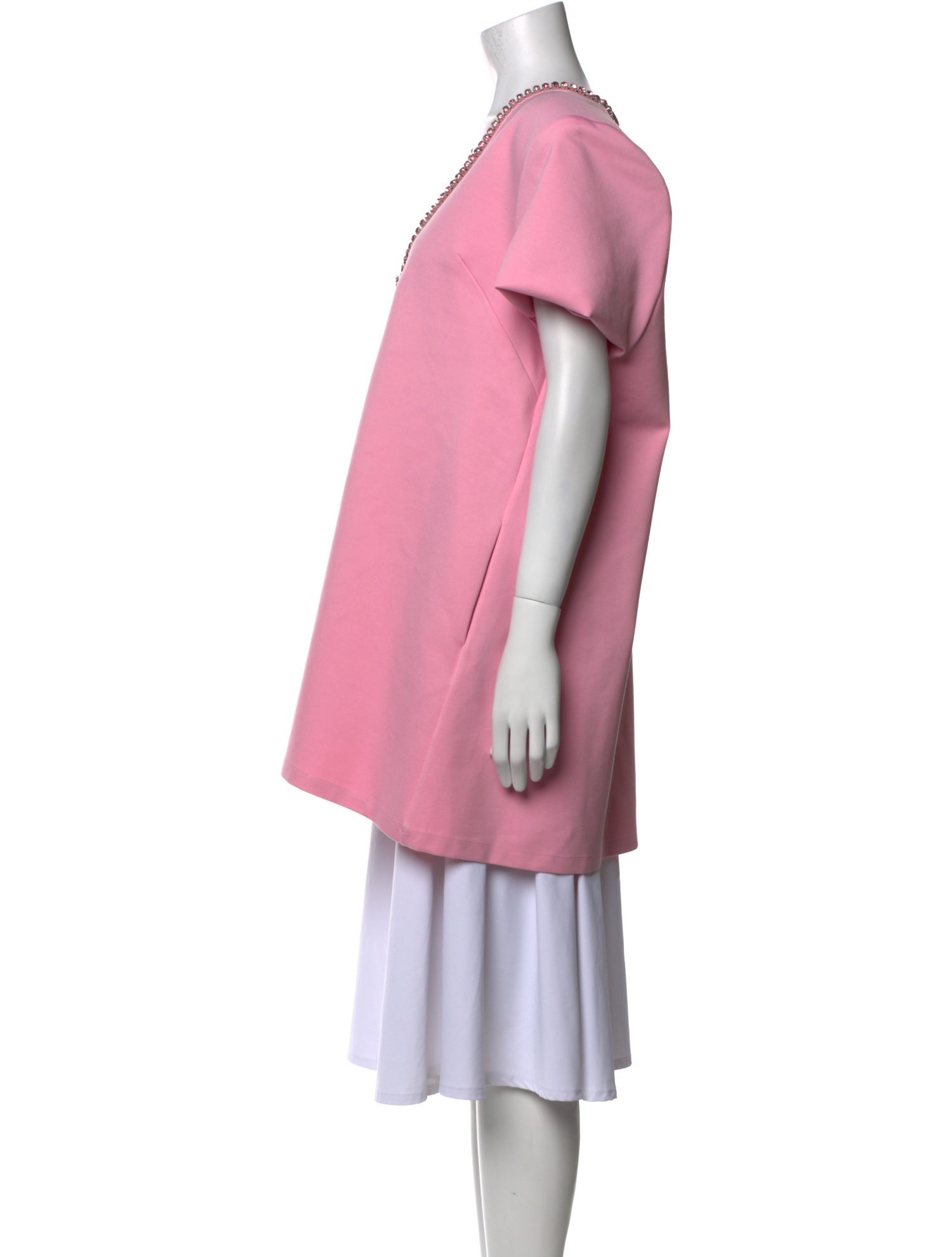 Area V-Neck Mini Dress