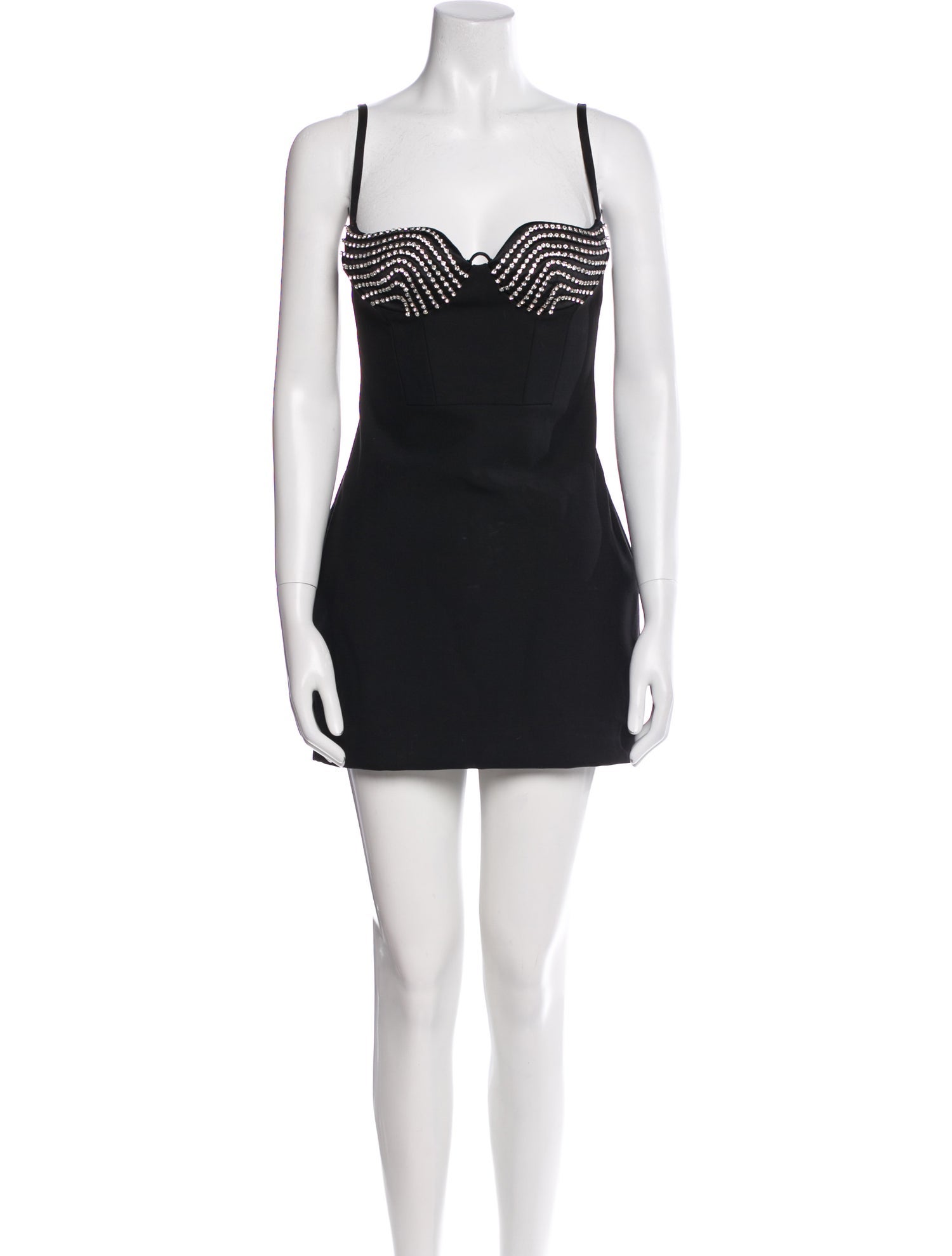 Area Square Neckline Mini Dress