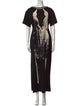 Area Crew Neck Long Dress