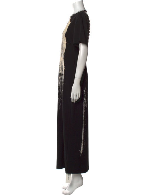 Area Crew Neck Long Dress