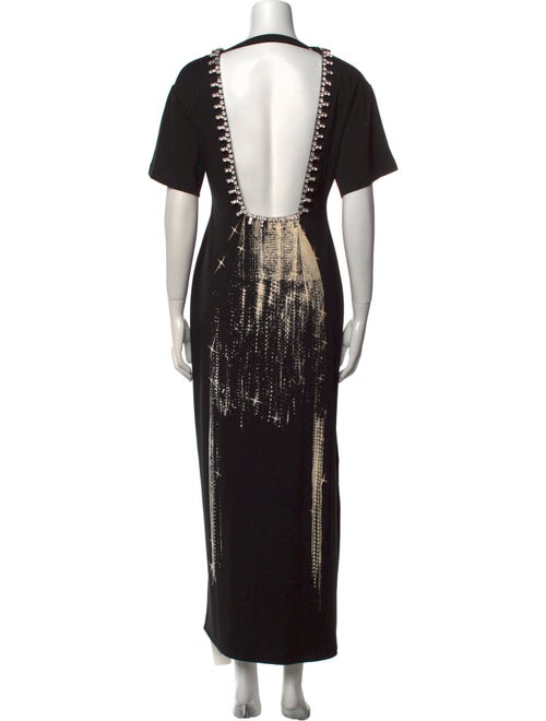 Area Crew Neck Long Dress