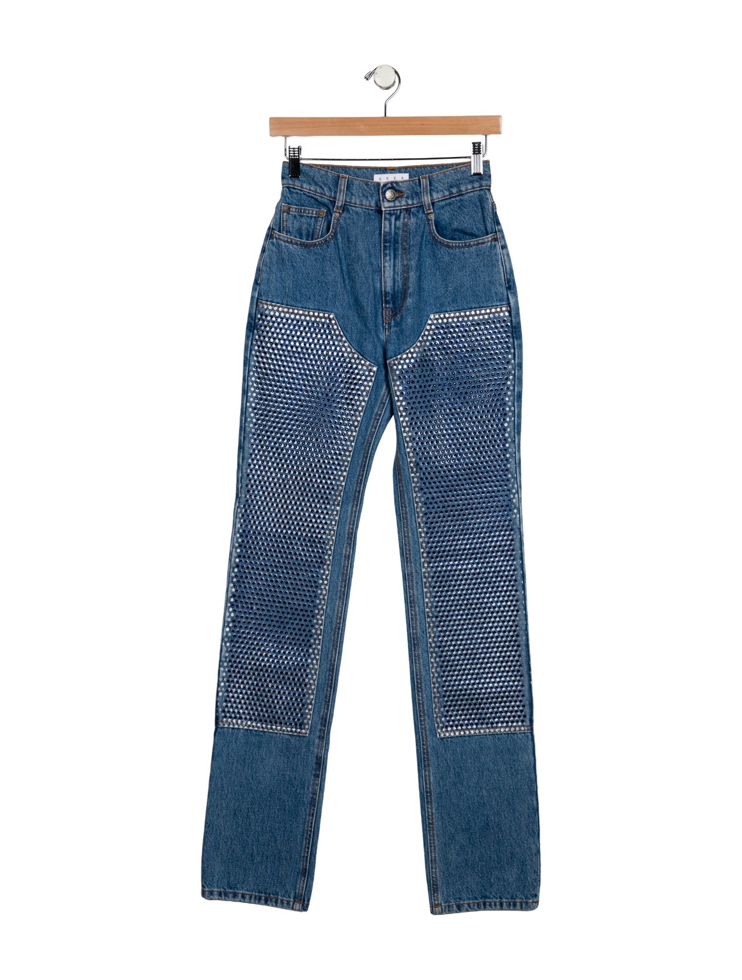 Area High-Rise Straight Leg Jeans w/ Tags