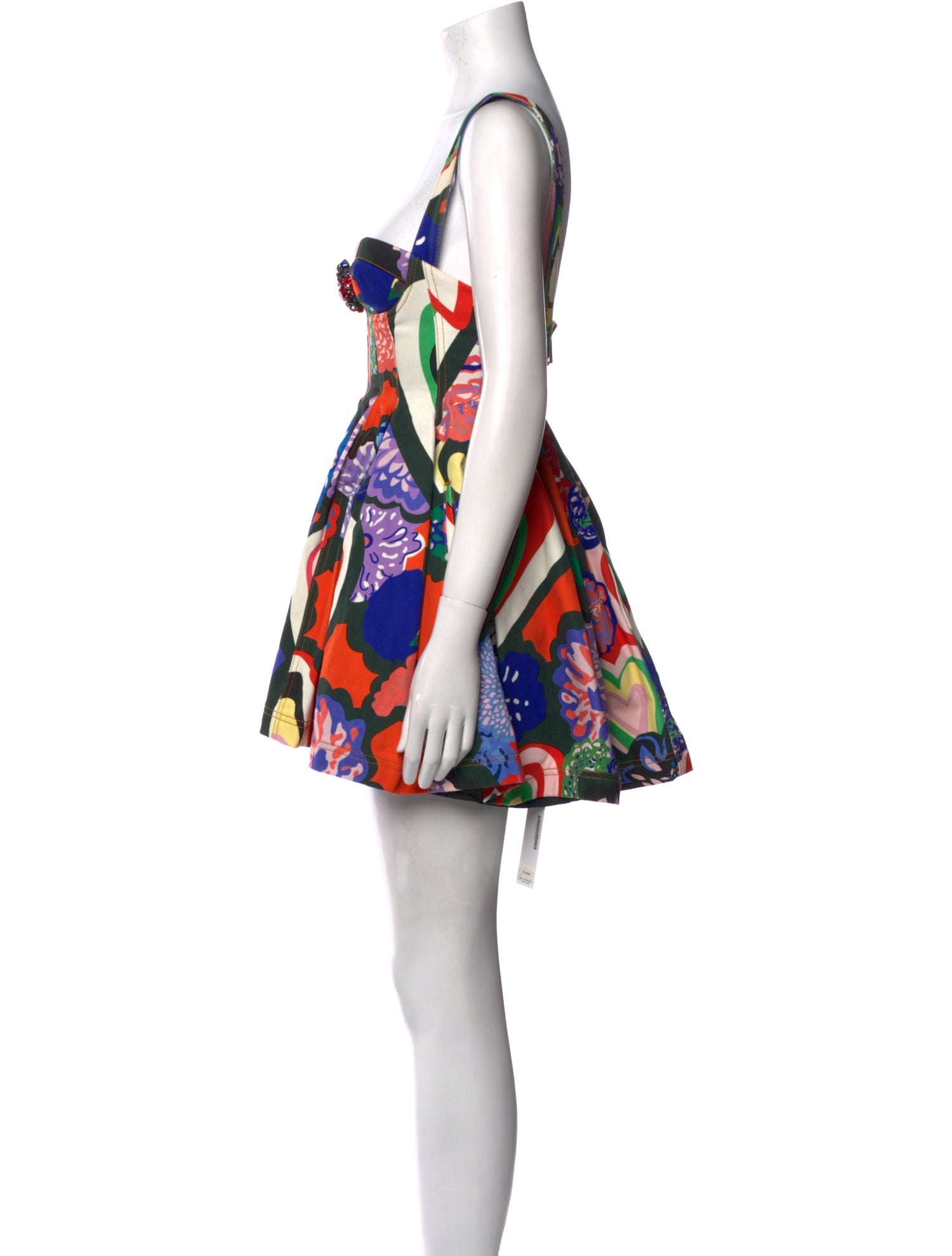 Area Printed Mini Dress