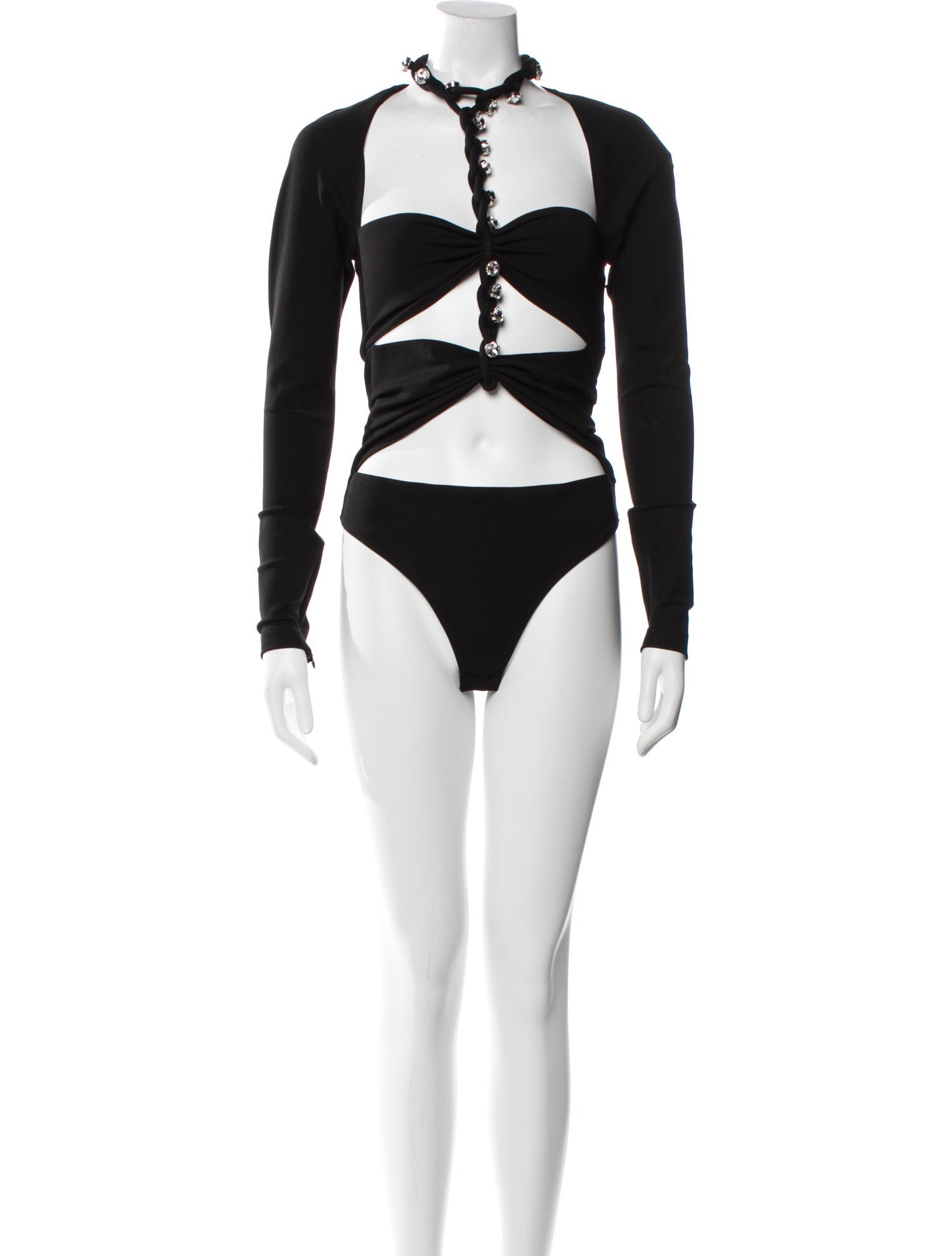 Area Mock Neck Long Sleeve Bodysuit w/ Tags