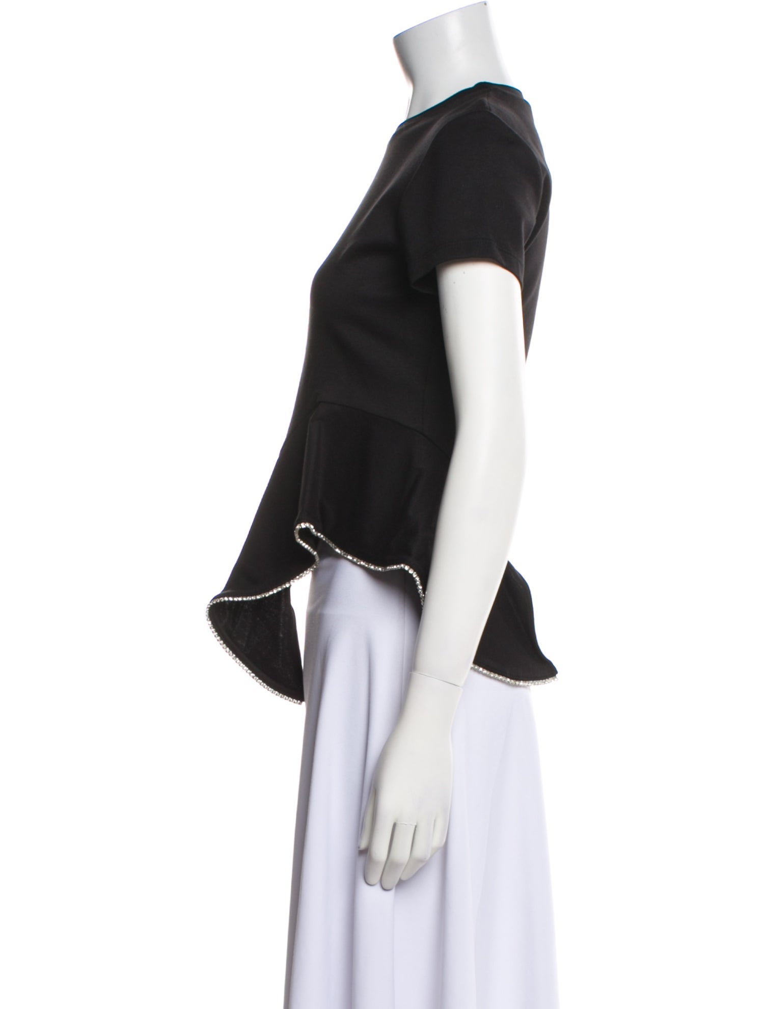 Area Crew Neck Short Sleeve Crop Top w/ Tags