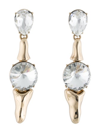 Area Crystal Drop Earrings
