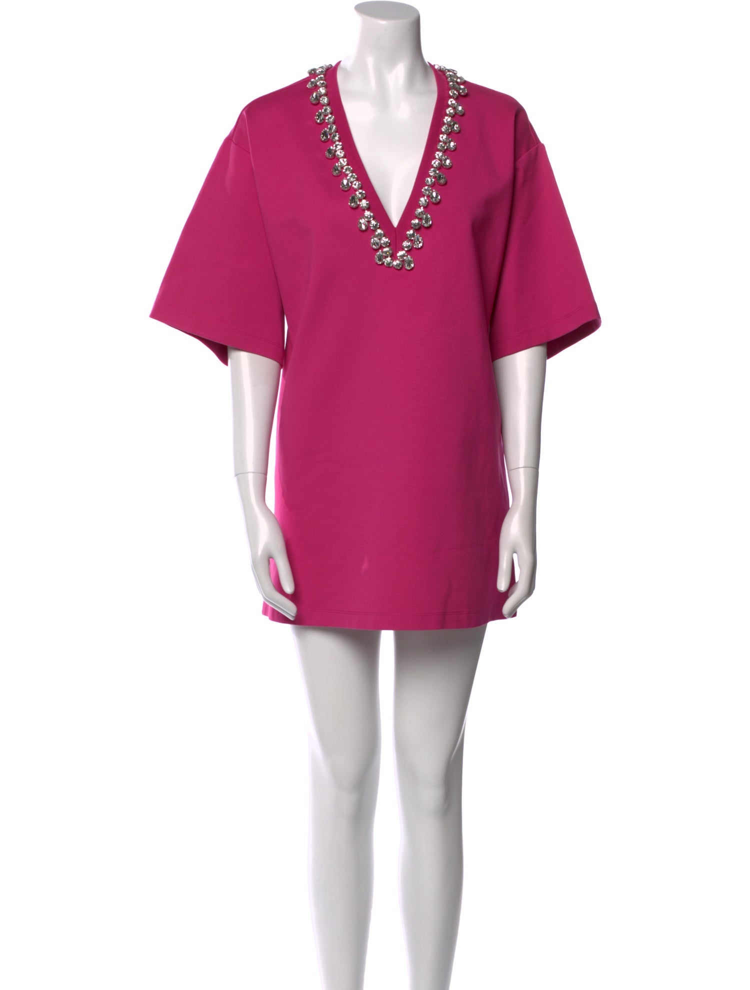 Area V-Neck Mini Dress