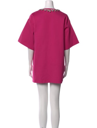 Area V-Neck Mini Dress