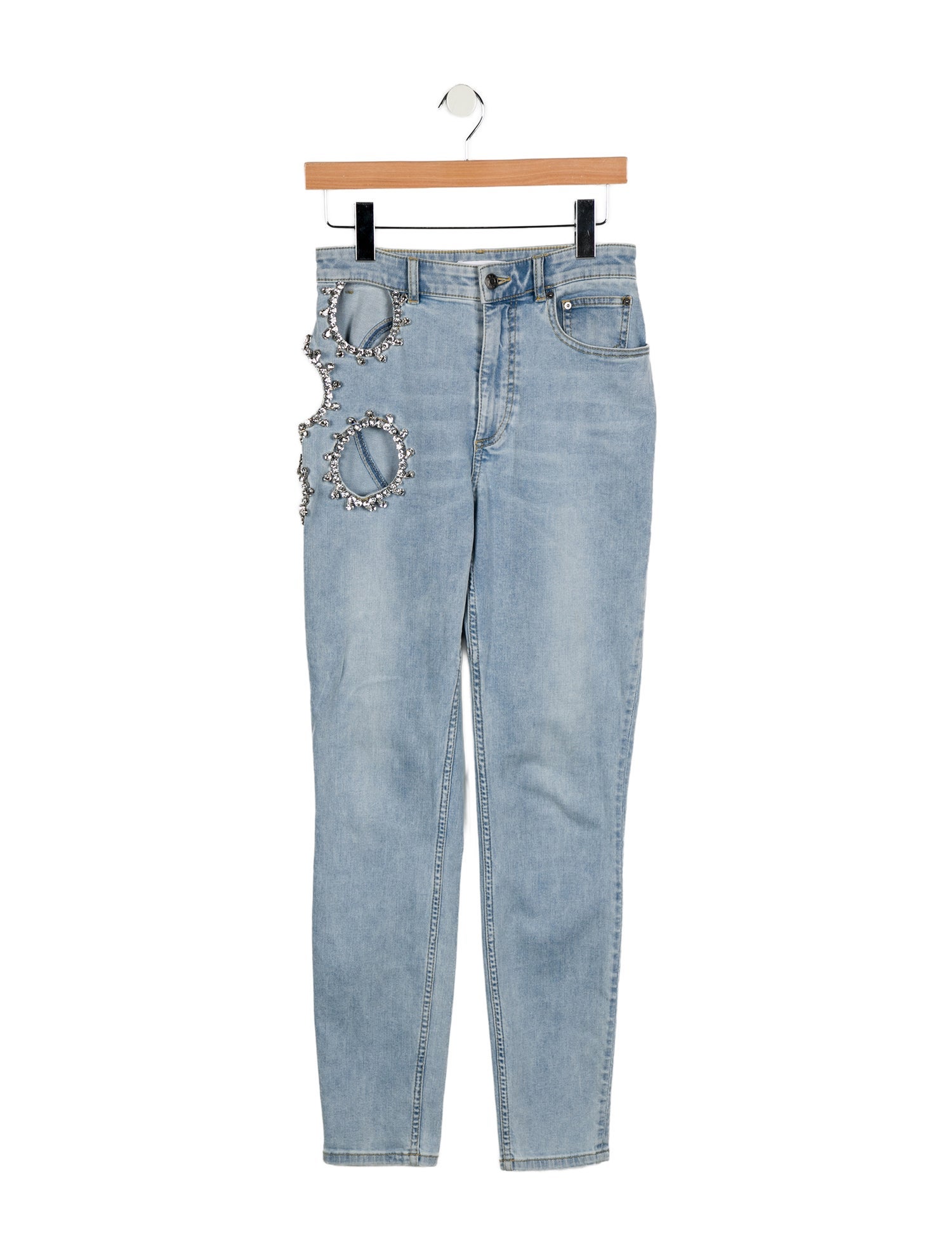 Area Mid-Rise Skinny Leg Jeans