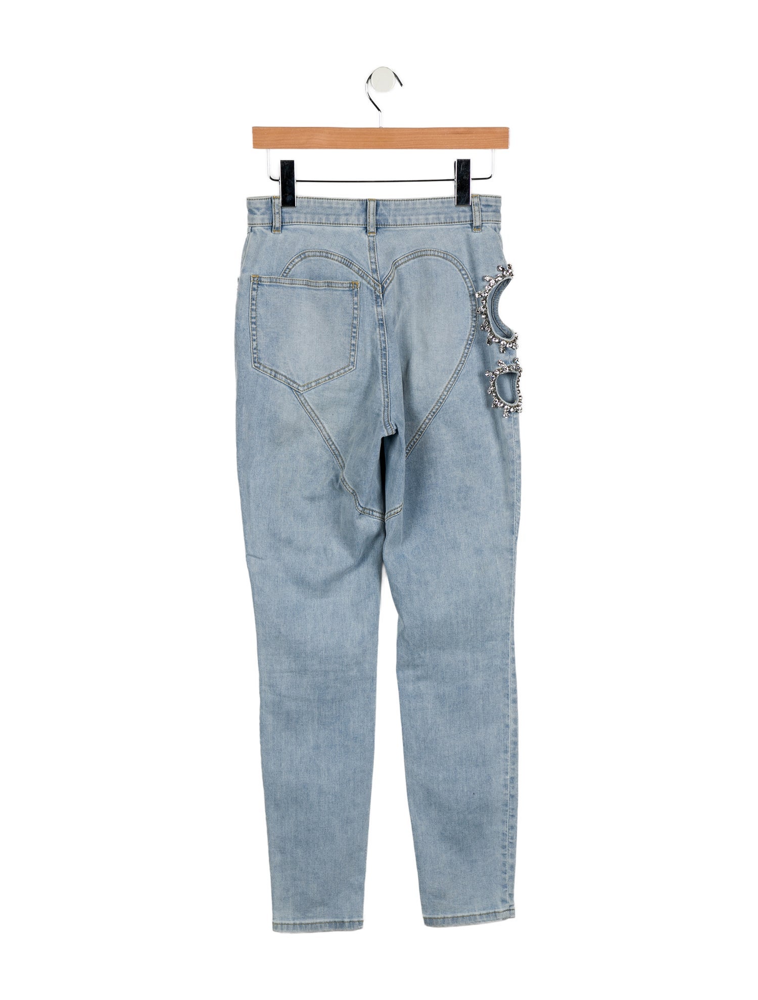 Area Mid-Rise Skinny Leg Jeans