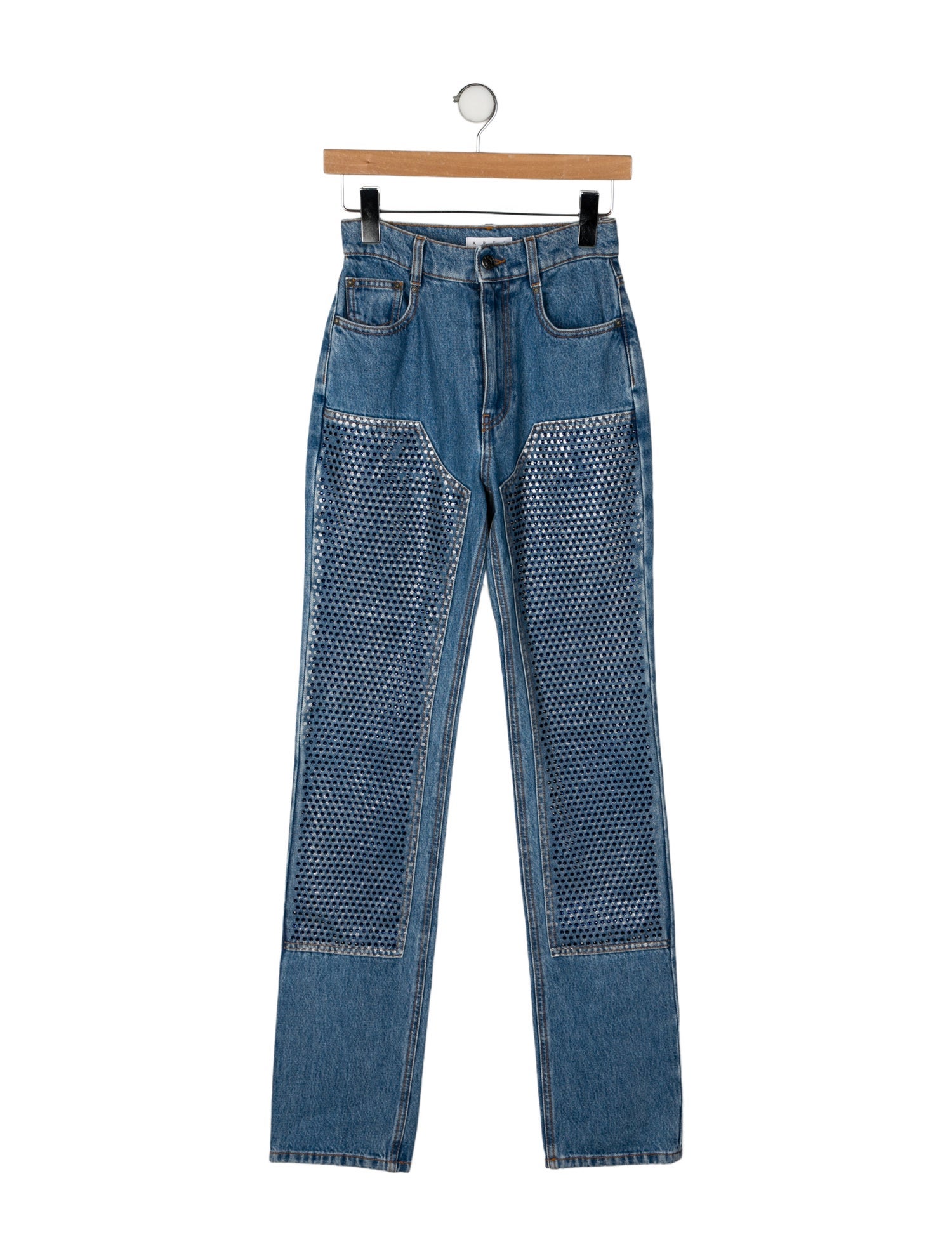 Area Mid-Rise Straight Leg Jeans