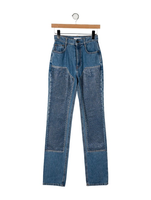 Area Mid-Rise Straight Leg Jeans