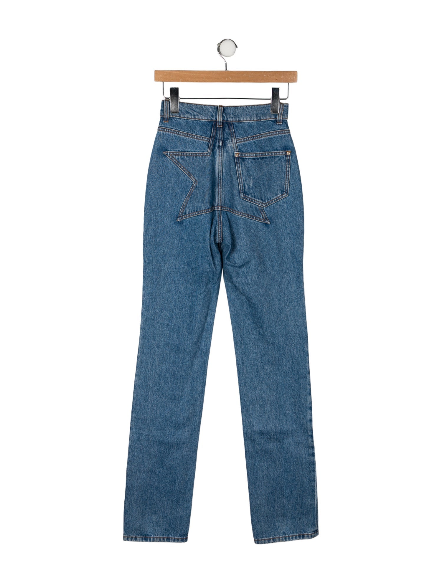 Area Mid-Rise Straight Leg Jeans