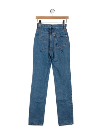 Area Mid-Rise Straight Leg Jeans