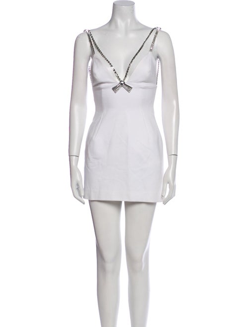 Area V-Neck Mini Dress