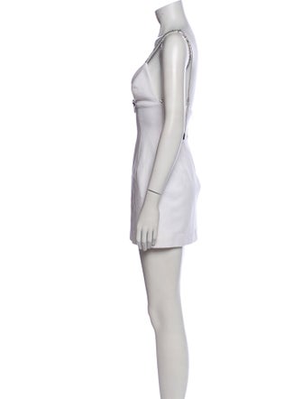 Area V-Neck Mini Dress