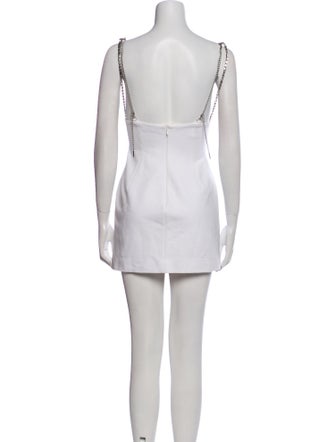 Area V-Neck Mini Dress