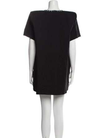 Area V-Neck Mini Dress