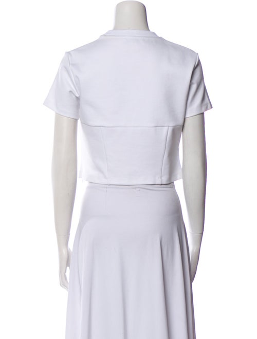 Area Crew Neck Short Sleeve Crop Top