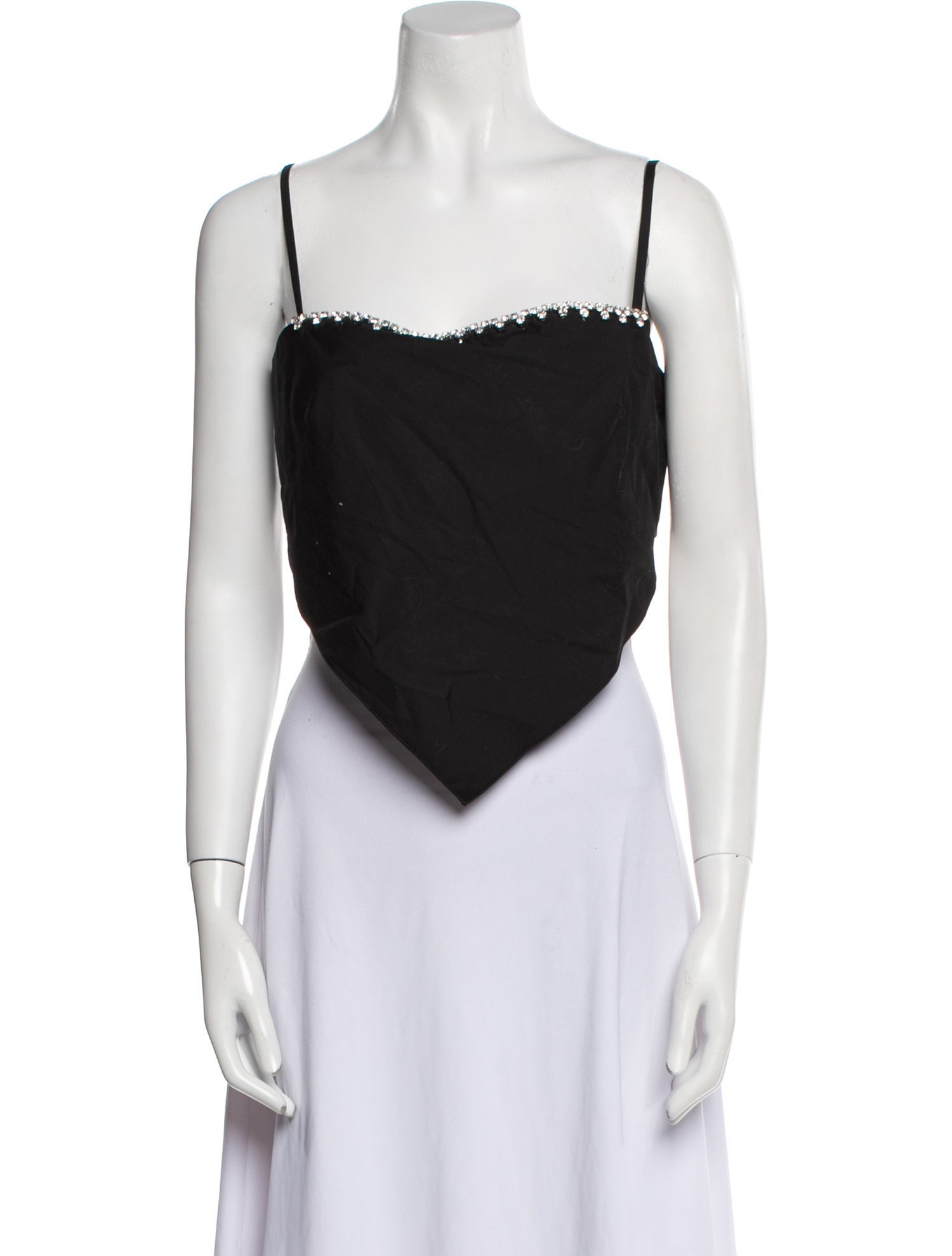 Area Square Neckline Sleeveless Crop Top w/ Tags