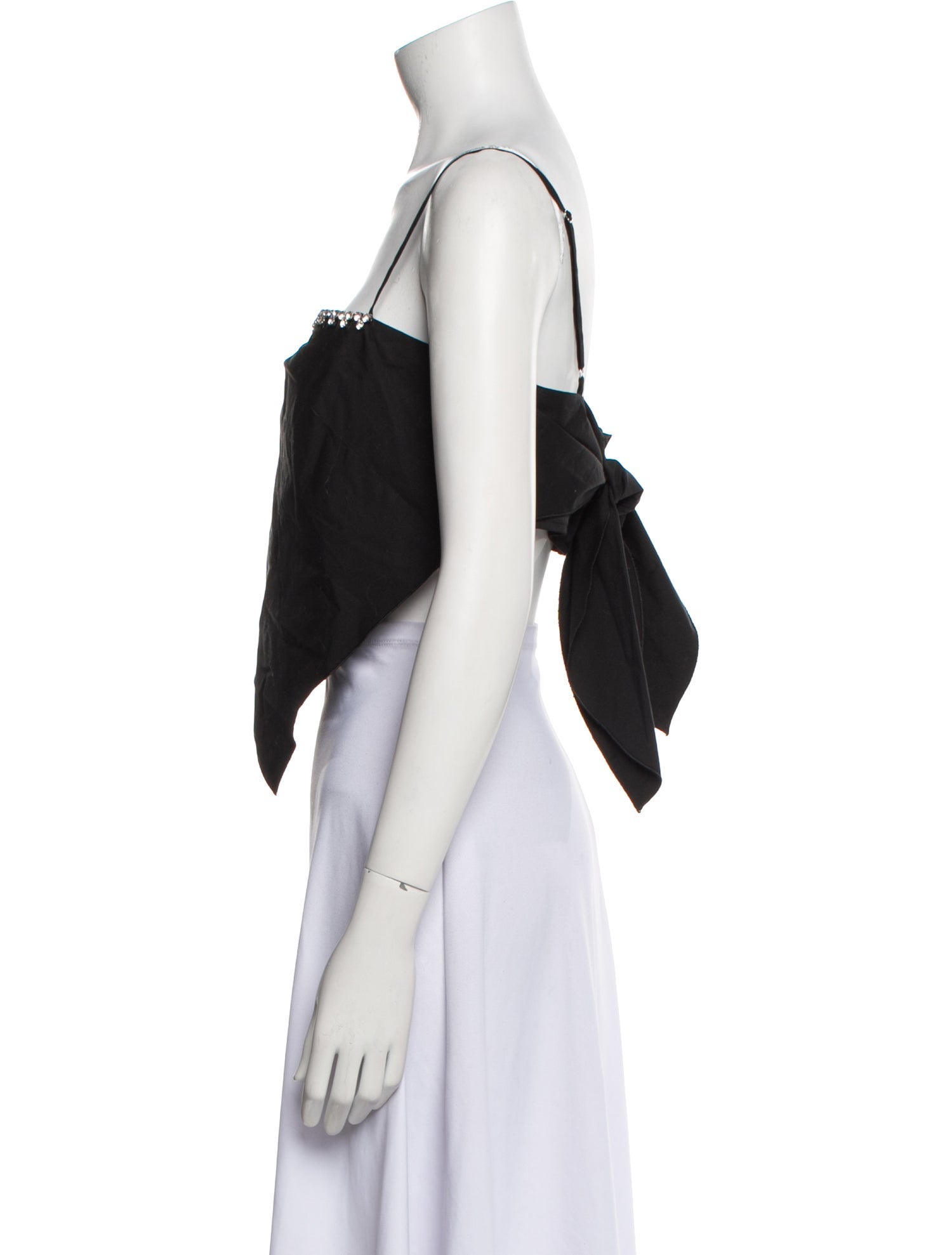 Area Square Neckline Sleeveless Crop Top w/ Tags