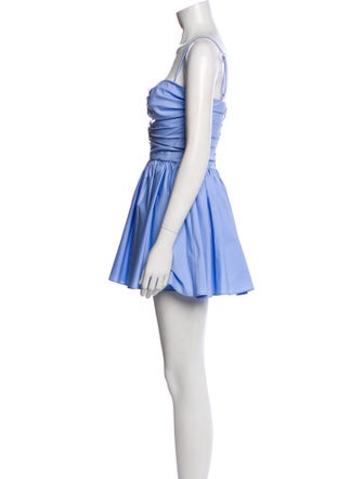 Area Square Neckline Mini Dress