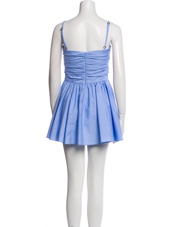 Area Square Neckline Mini Dress