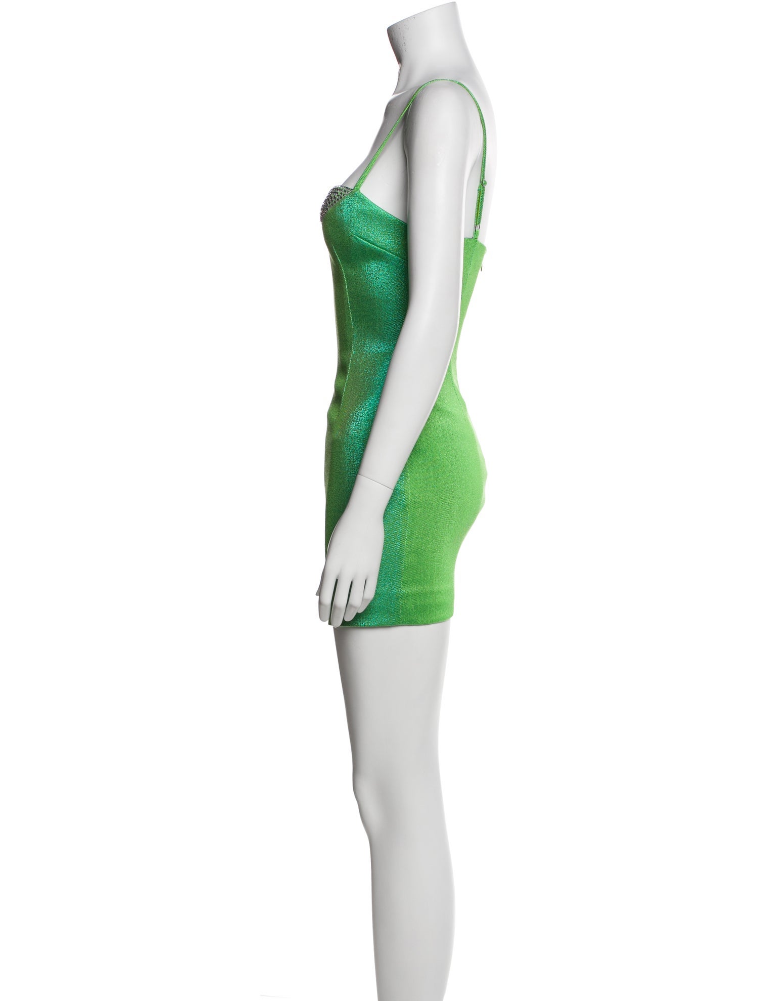 Area Square Neckline Mini Dress