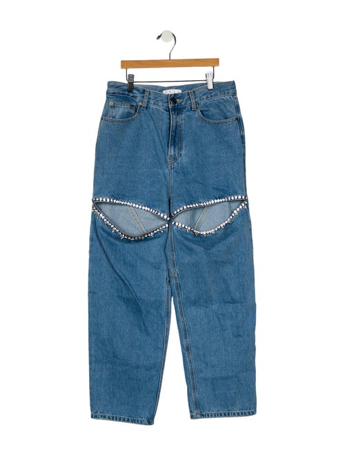 Area High-Rise Straight Leg Jeans