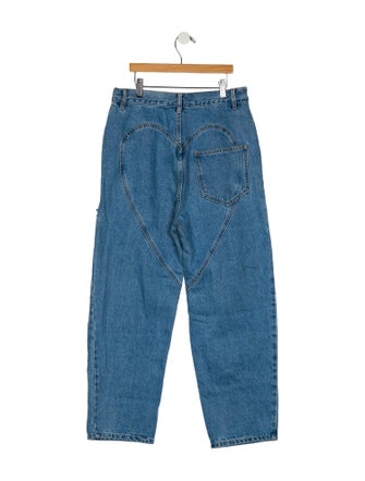 Area High-Rise Straight Leg Jeans