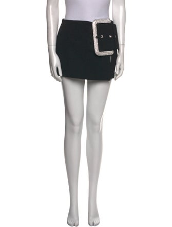 Area Virgin Wool Mini Skirt