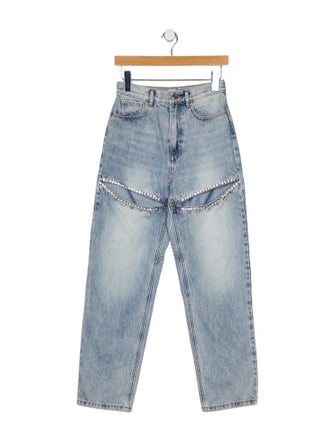 Area High-Rise Straight Leg Jeans