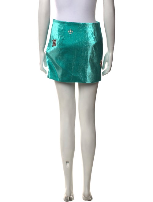 Area Patterned Mini Skirt