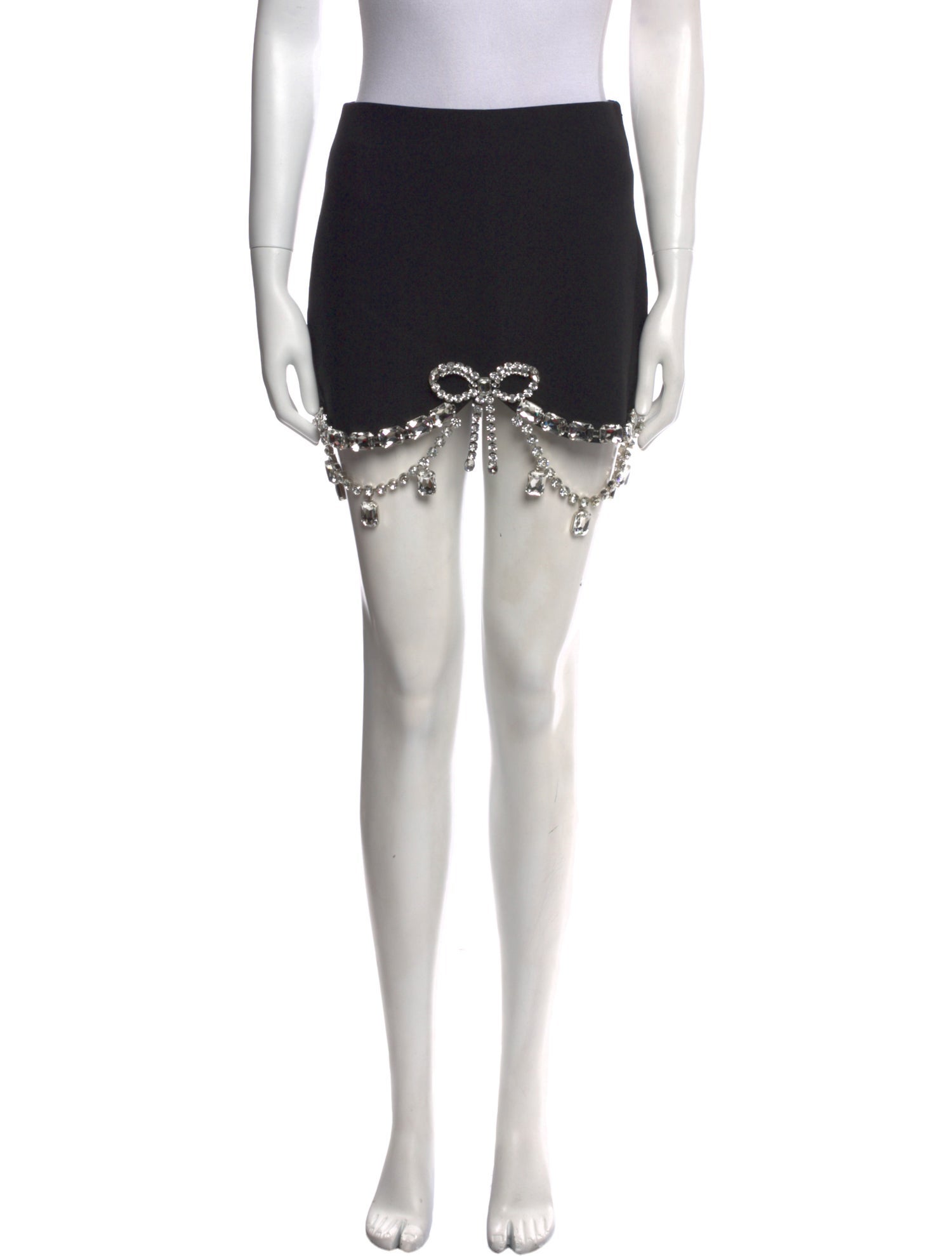 Area Crystal Embellishments Mini Skirt w/ Tags