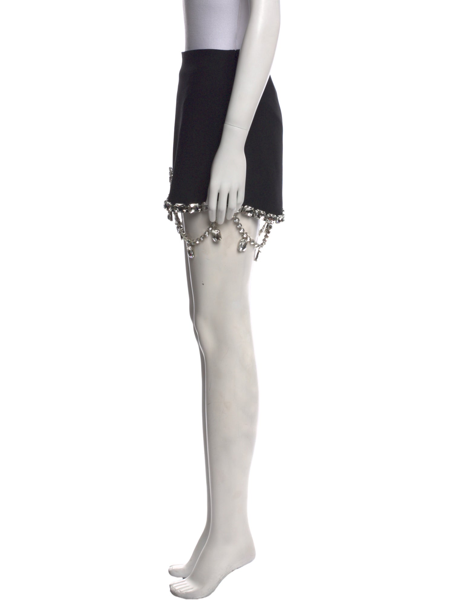 Area Crystal Embellishments Mini Skirt w/ Tags