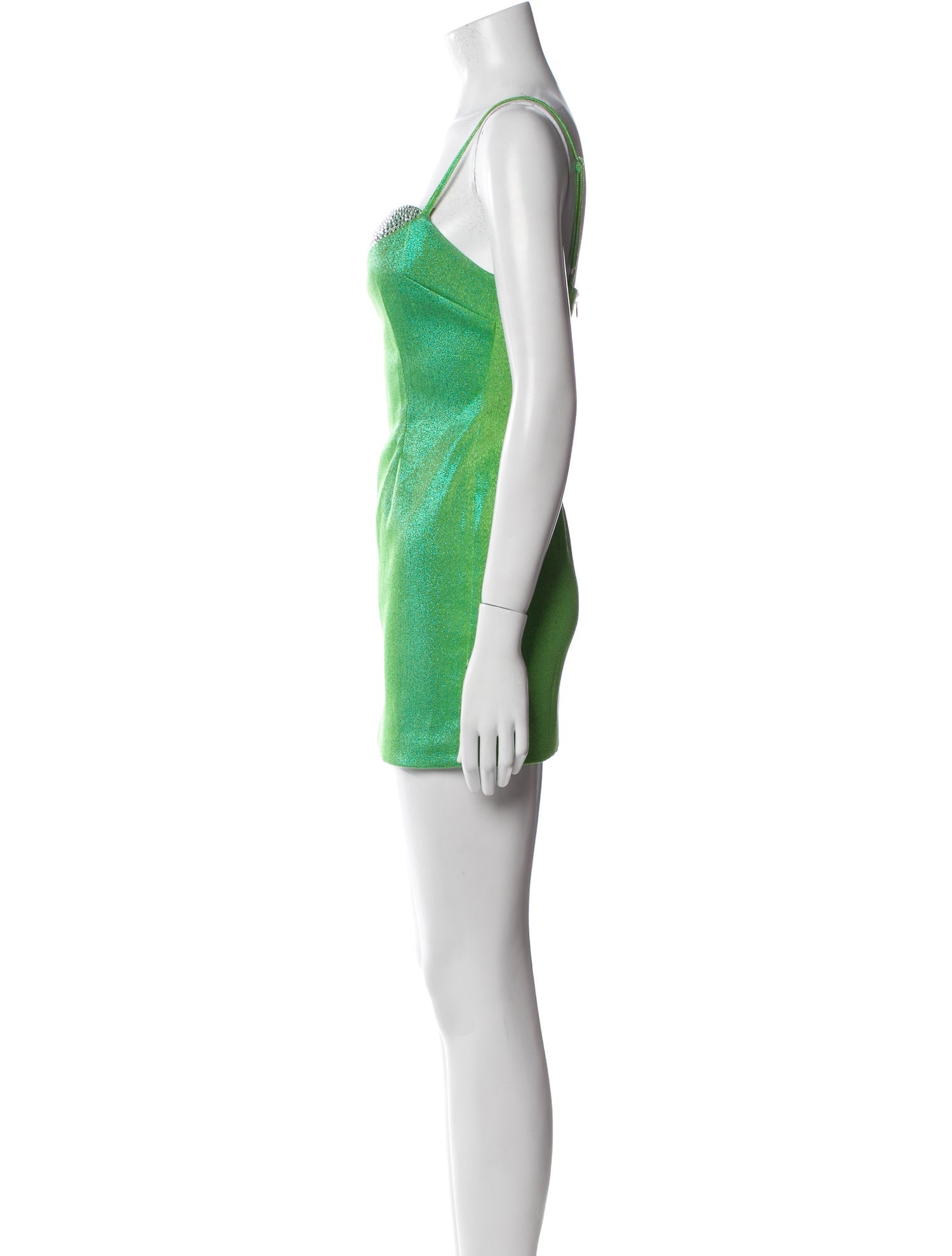 Area Square Neckline Mini Dress