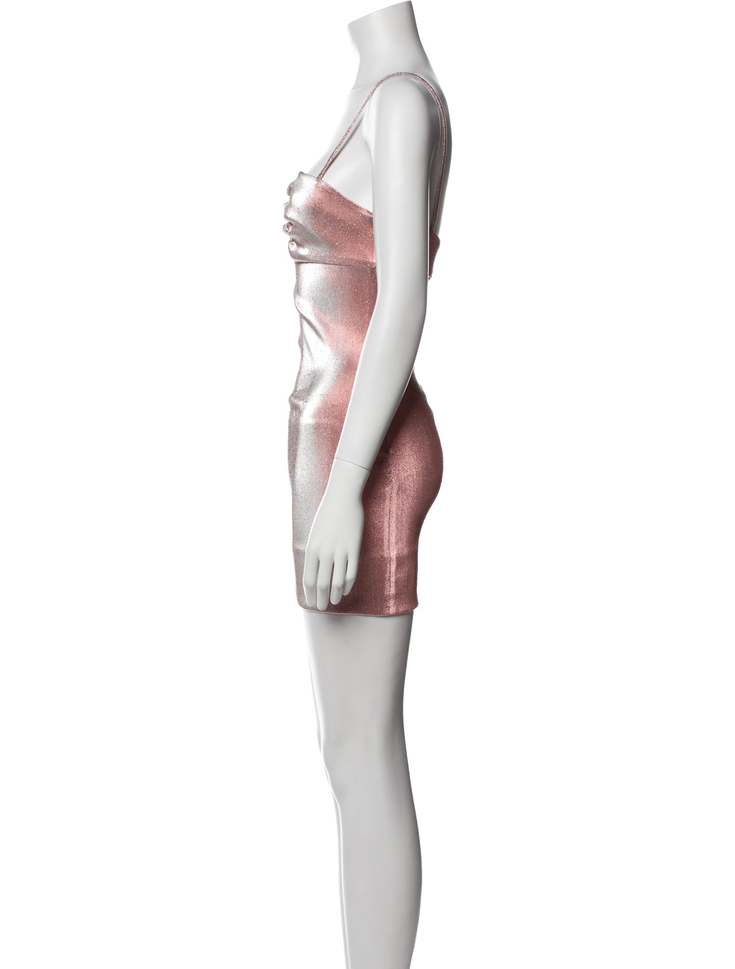 Area Square Neckline Mini Dress